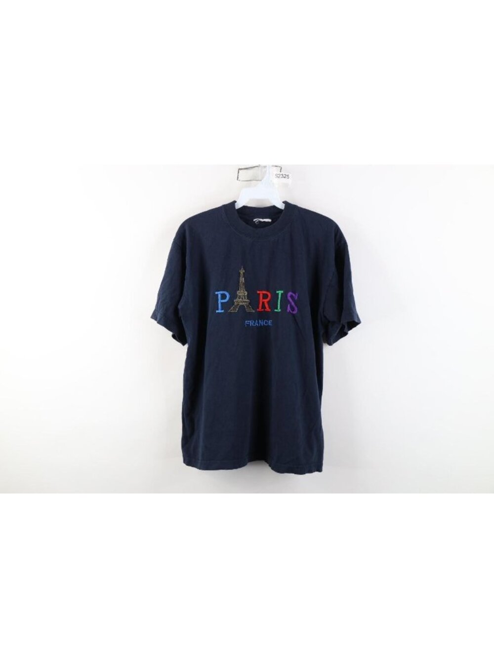 Vintage 90s Streetwear Womens Medium Faded Eiffel Tower Paris France T-Shirt